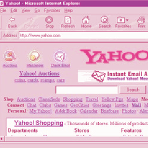Internet Explorer / Yahoo in 1996